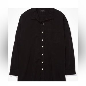American Eagle Black Button Down Shirt